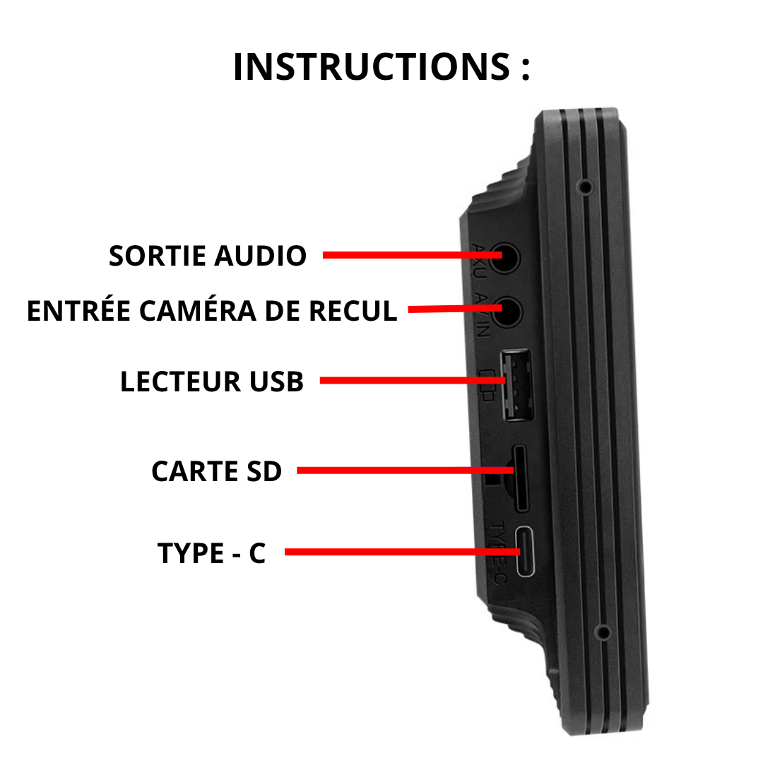 Installation sans fil écran CarPlay universel