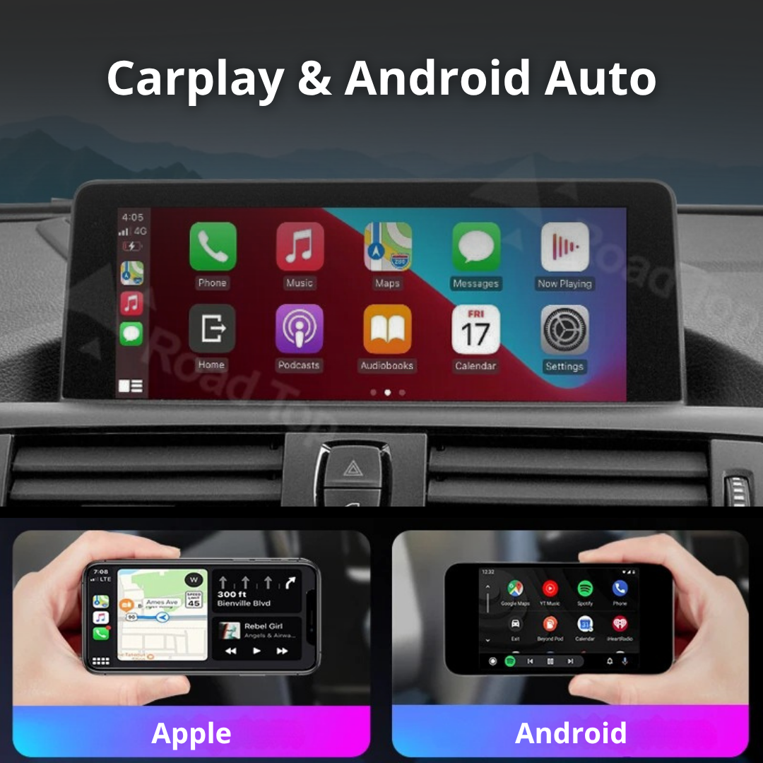 Ecran Apple CarPlay et Android Auto comparaison pour BMW