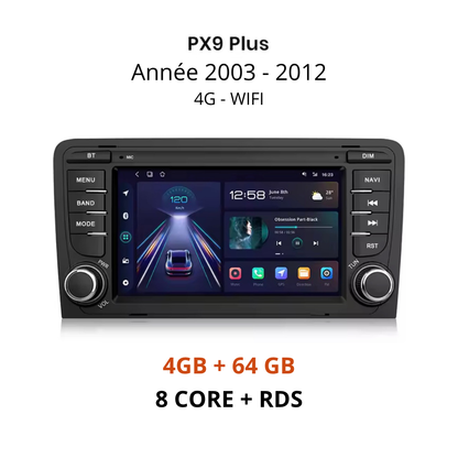 Ecran CarPlay connexion wifi et 4G pour Audi A3 et Audi S3