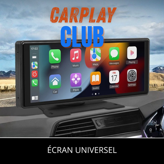 Ecran CarPlay installé sur tableau de bord pour voiture universel