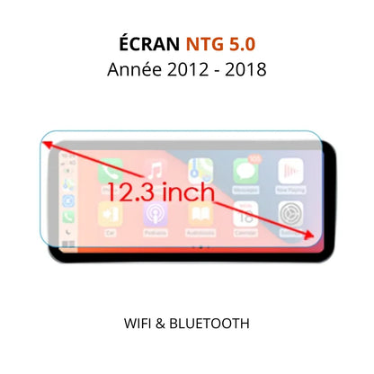 Ecran sans fil pour voiture Mercedes classe A et GLA Apple CarPlay et Android auto