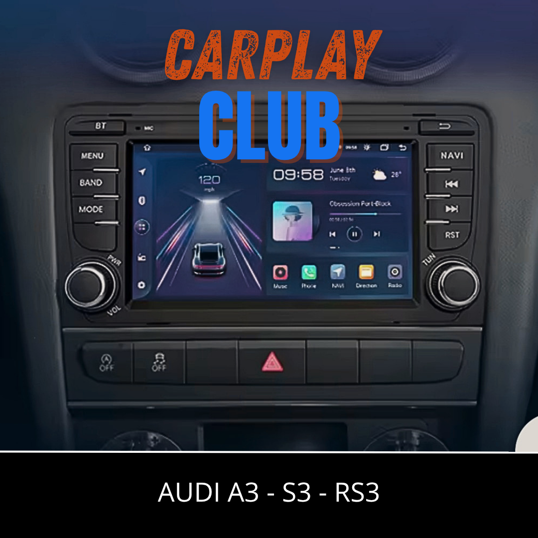 Ecran CarPlay installé sur tableau de bord Audi A3