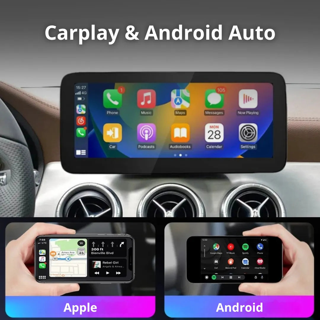 CarPlay compatible pour voiture Mercedes GLA écran sans fil Android Auto