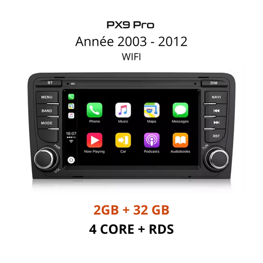 Ecran CarPlay connexion wifi pour Audi A3 et Audi S3
