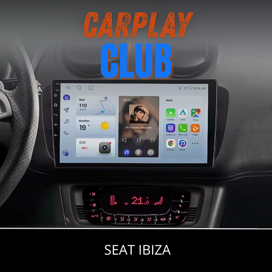 Ecran CarPlay sans fil installé sur Seat Ibiza