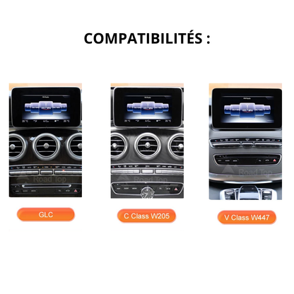 CarPlay comparaison compatibilité Mercedes classe C, classe V et GLC