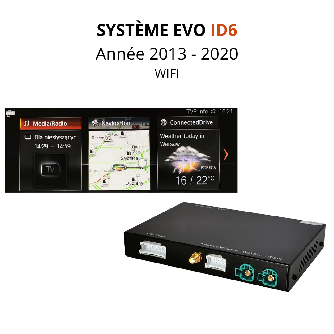 Système CarPlay module ID6 pour BMW